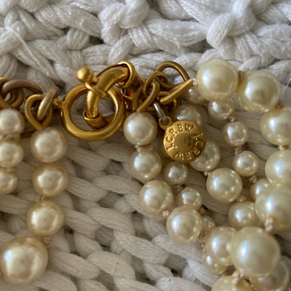 JCrew Faux Pearl cream colored hammock twist necklace - Picture 4 of 4